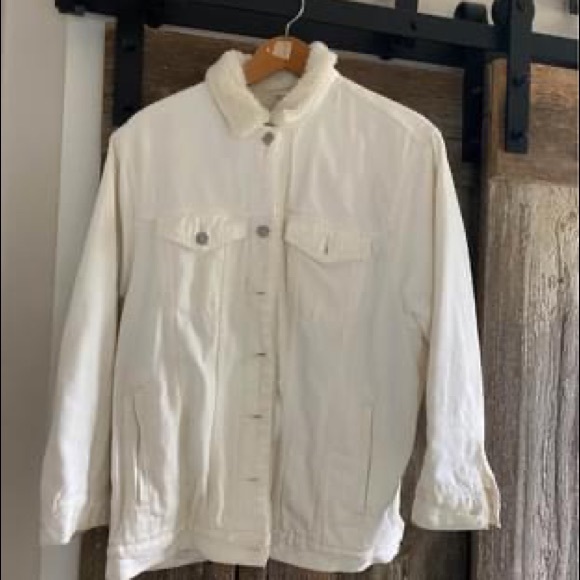 Gap oversized Sherpa lined denim jacket - Picture 2 of 2